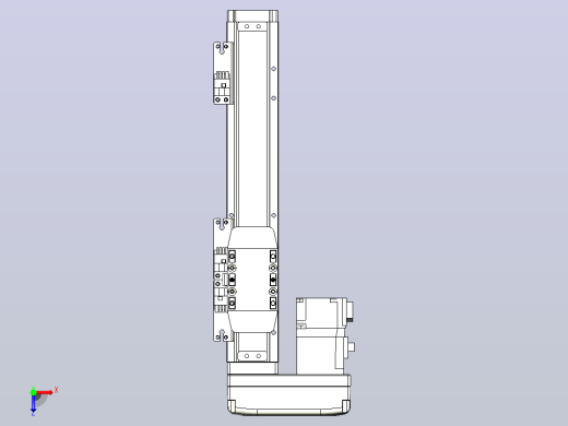 滚珠丝杠直线轴内置导轨TPA-GCR-40-1210C-L150-ML-M10-N3俯视缩略图