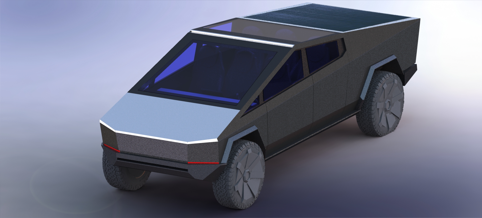 特斯拉汽车模型-皮卡cybertruck