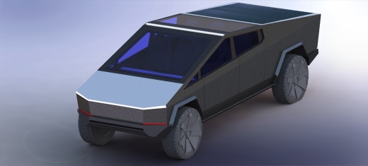 特斯拉汽车模型-皮卡cybertruck缩略图
