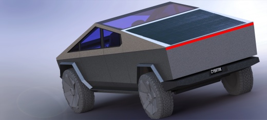 特斯拉汽车模型-皮卡cybertruck缩略图
