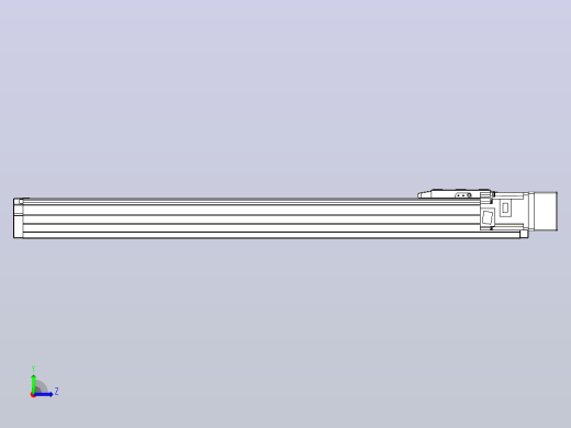 滚珠丝杠直线轴内置导轨TPA-GCR-80-1610C-L600-MR-M40-N3左视缩略图