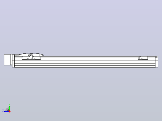 滚珠丝杠直线轴内置导轨TPA-GCR-80-1610C-L600-MR-M40-N3右视缩略图