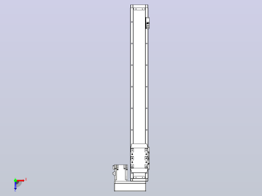 滚珠丝杠直线轴内置导轨TPA-GCR-80-1610C-L600-MR-M40-N3俯视缩略图