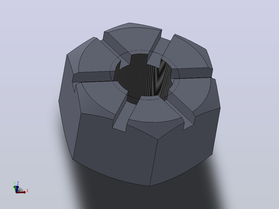 多套GBT39-GBT18230方形和六角形螺母3D模型Solidworks设计主视图