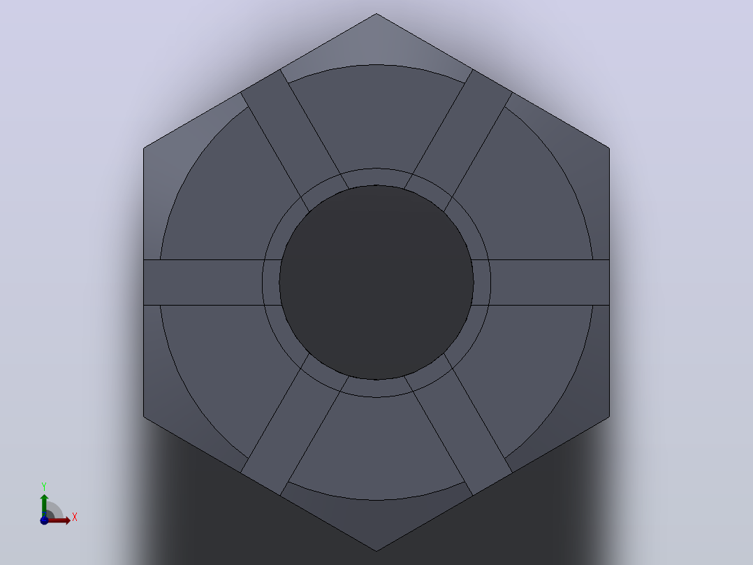 多套GBT39-GBT18230方形和六角形螺母3D模型Solidworks设计前视图