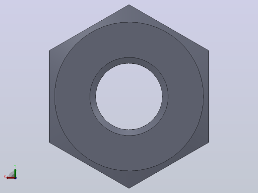 多套GBT39-GBT18230方形和六角形螺母3D模型Solidworks设计后视缩略图