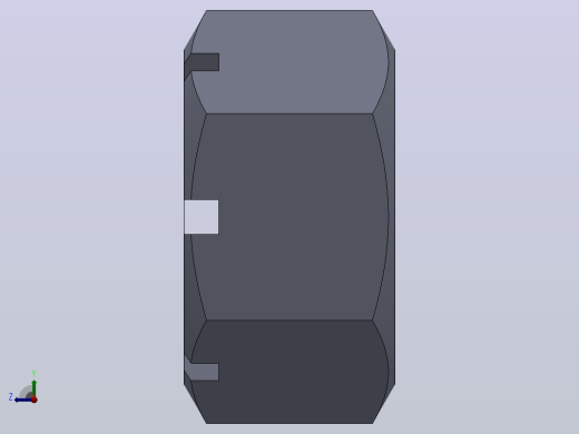 多套GBT39-GBT18230方形和六角形螺母3D模型Solidworks设计右视缩略图