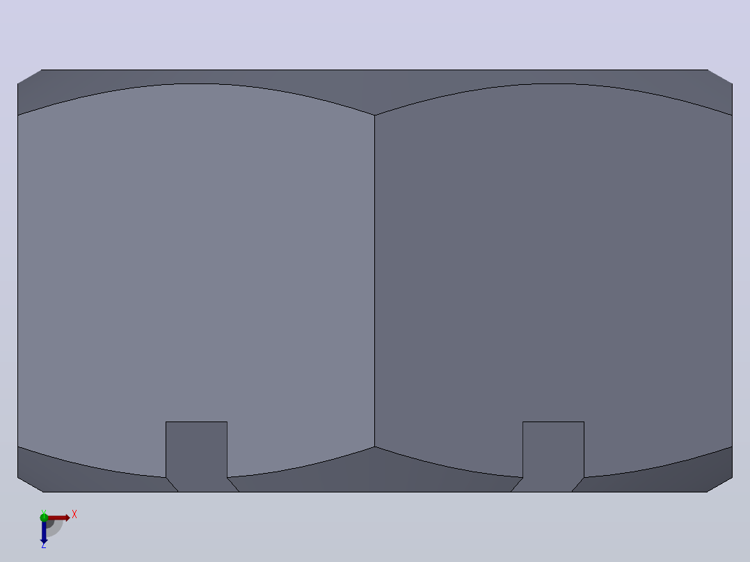 多套GBT39-GBT18230方形和六角形螺母3D模型Solidworks设计俯视图