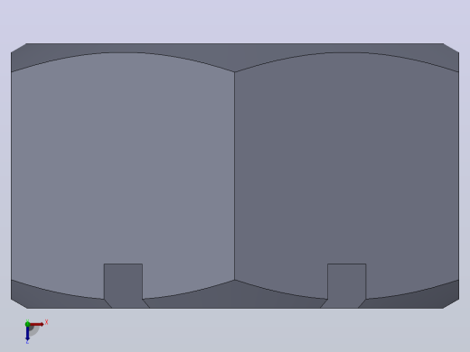 多套GBT39-GBT18230方形和六角形螺母3D模型Solidworks设计俯视缩略图