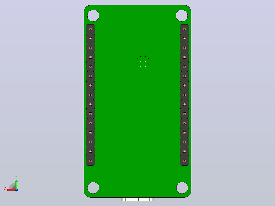 USB型连接器后视图