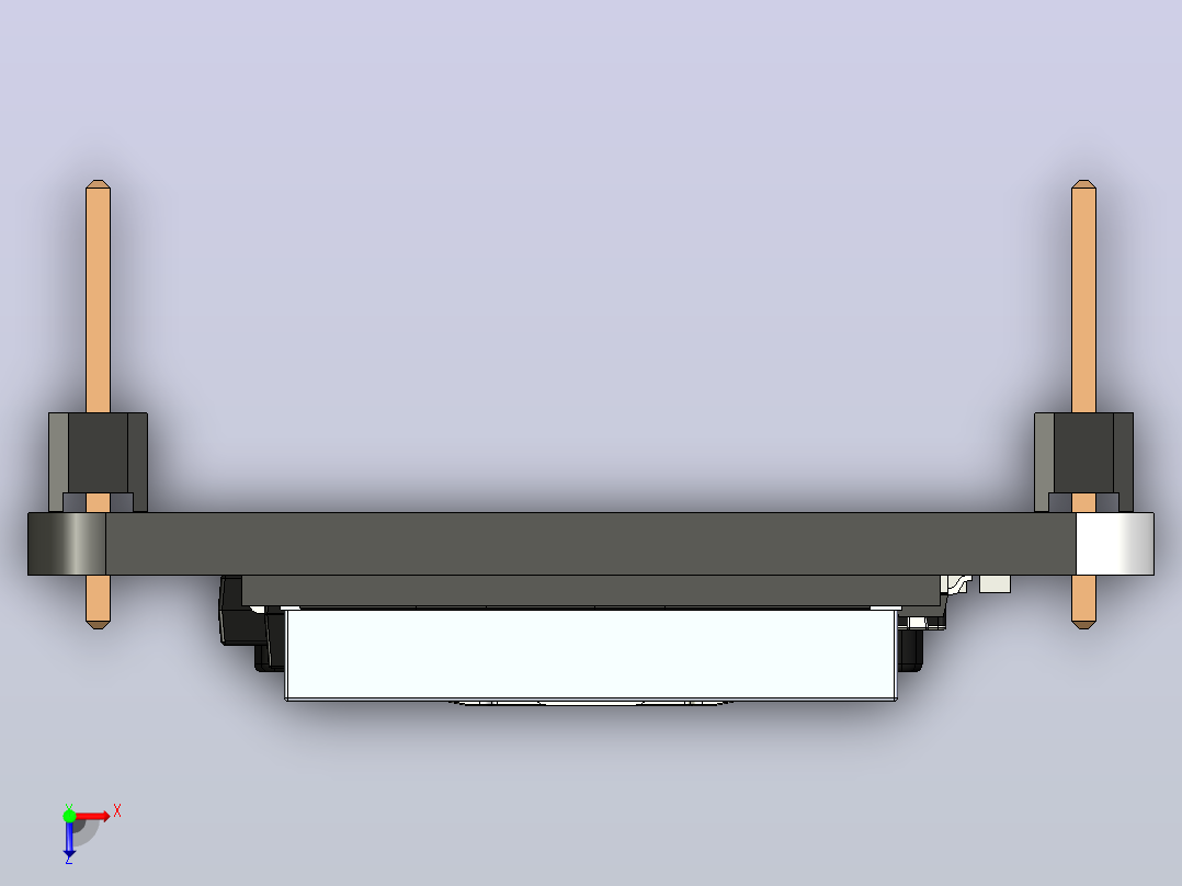 USB型连接器俯视图