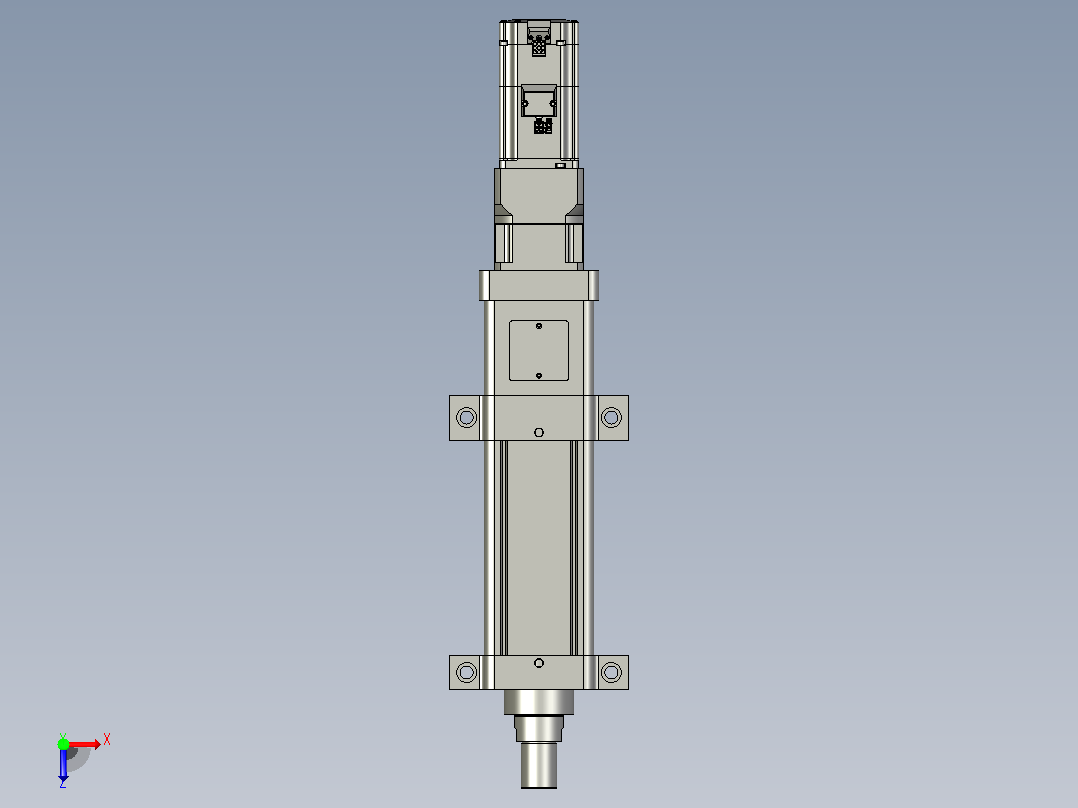 轻载电动缸TPA-ESR100-3210C-L50-M-LB-W-P75-JX-C3俯视图