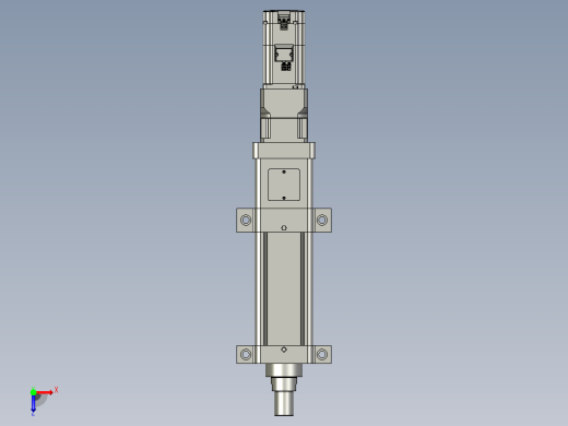 轻载电动缸TPA-ESR100-3210C-L50-M-LB-W-P75-JX-C3俯视缩略图