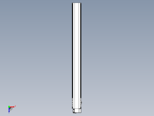 皮带直线轴半封闭可选导轨TPA-HNB-202D-140-L1950-RP-C-P75-N3俯视缩略图