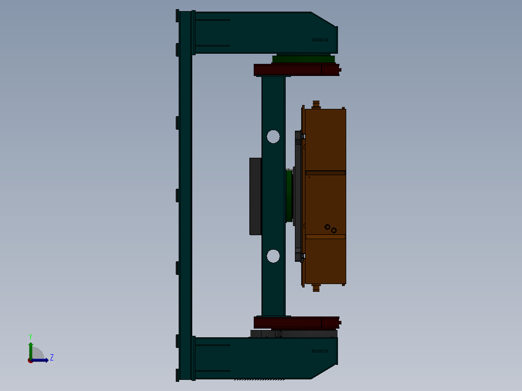 B3248-焊接翻转机左视图