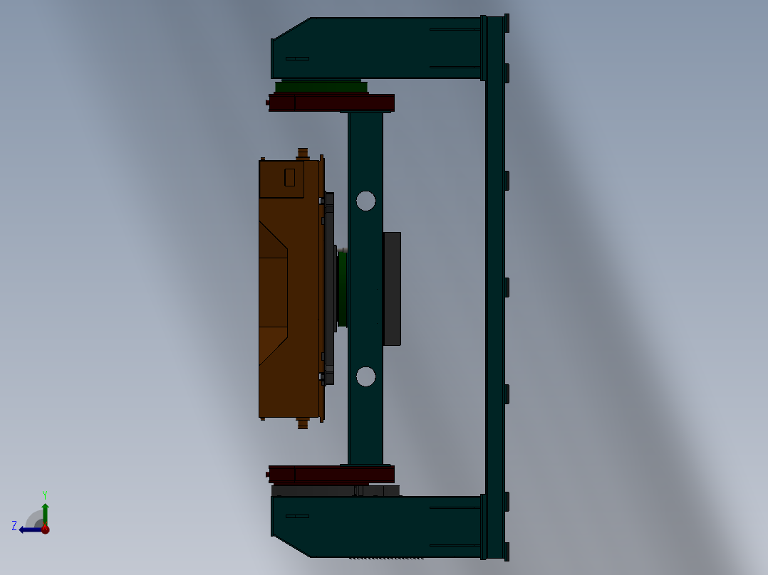 B3248-焊接翻转机右视图