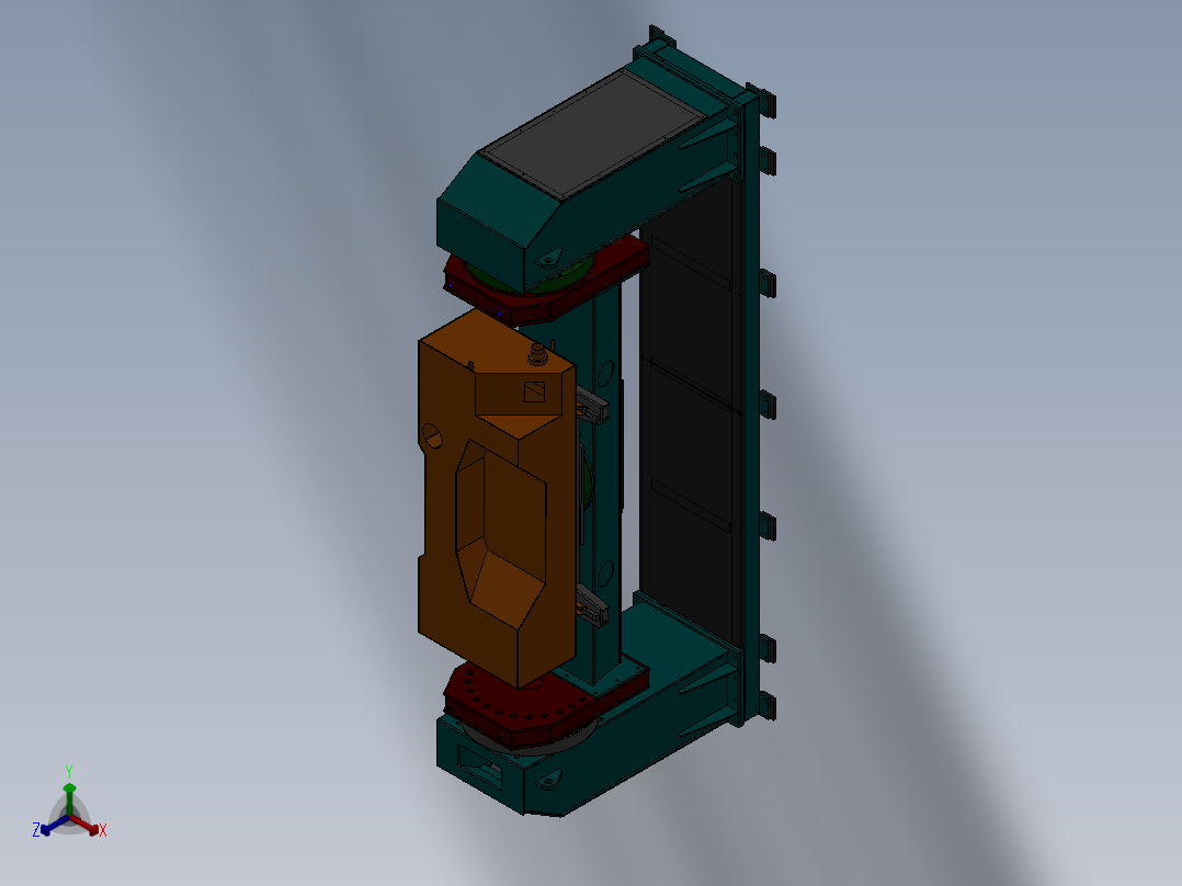 B3248-焊接翻转机正等轴测图
