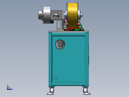 动力电极耳压边除毛刺机（sw17可编辑+工程图+BOM）左视缩略图