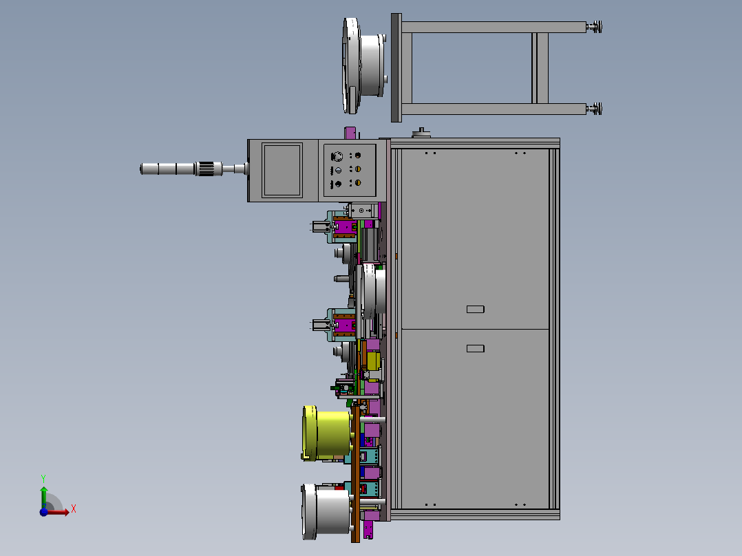 ZDH-CHAZ-001 RJ系列插PIN检测自动机前视图