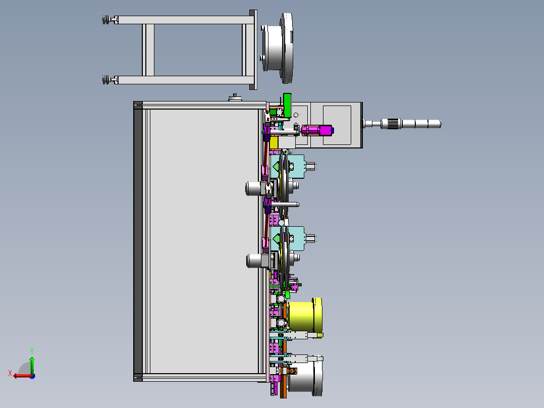 ZDH-CHAZ-001 RJ系列插PIN检测自动机后视图