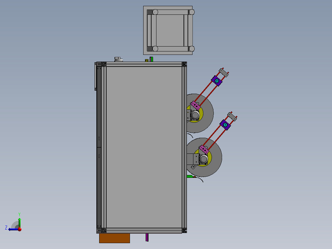ZDH-CHAZ-001 RJ系列插PIN检测自动机右视图