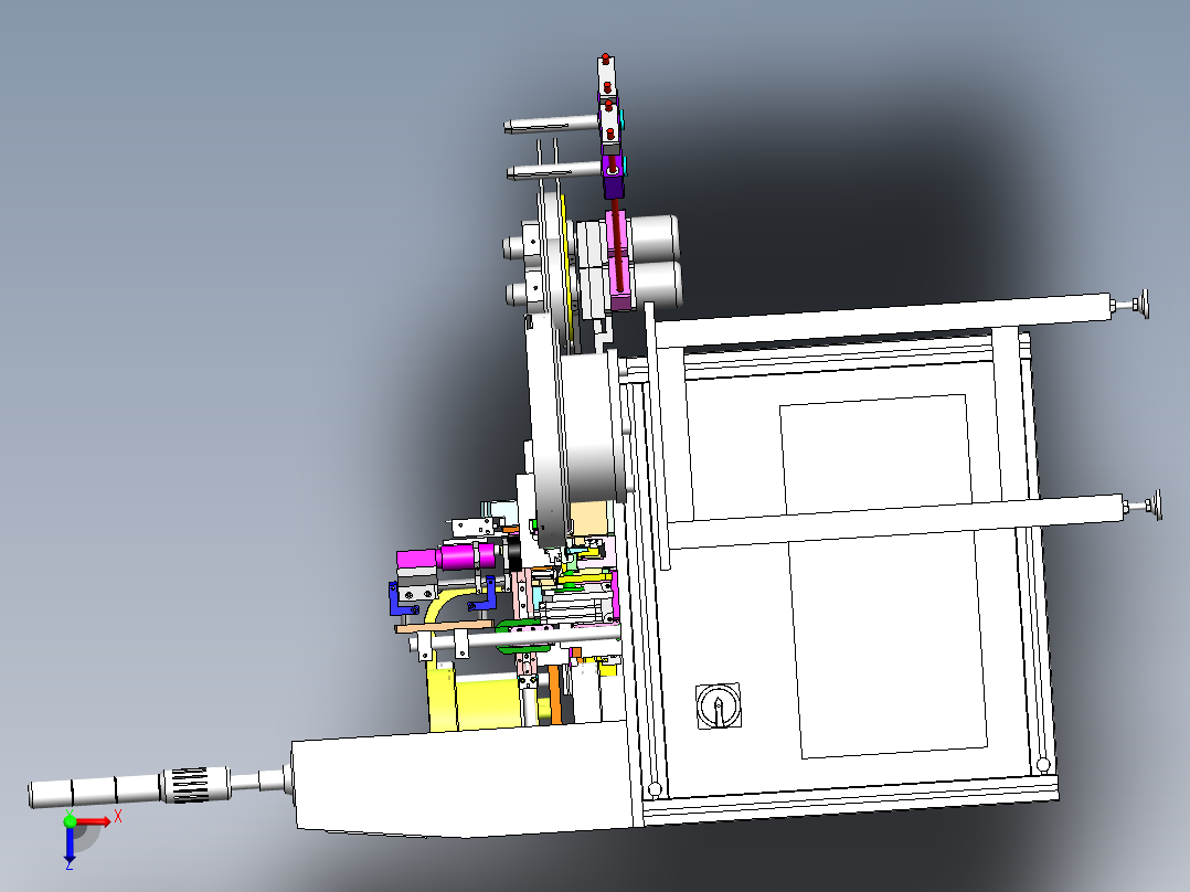 ZDH-CHAZ-001 RJ系列插PIN检测自动机俯视图