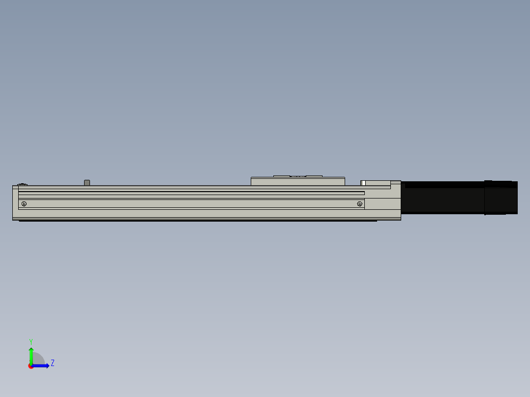 Toyo东佑达直线模组-ECH6-250-BC+煞車-M5左视图