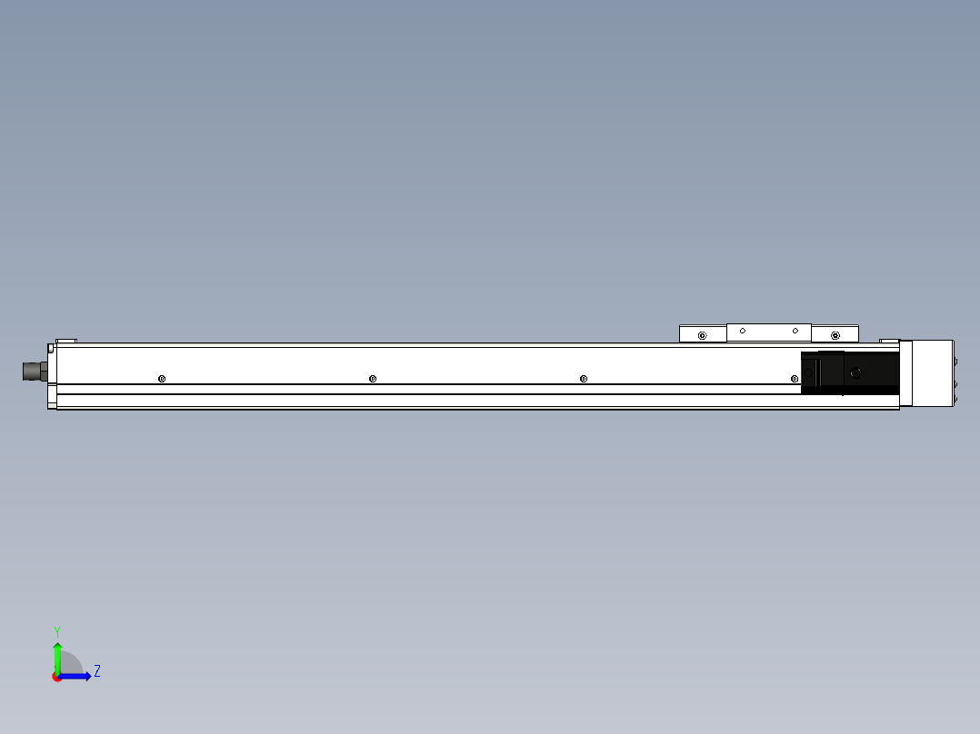 Toyo东佑达直线模组-ECH12-550-BR-100W左视图