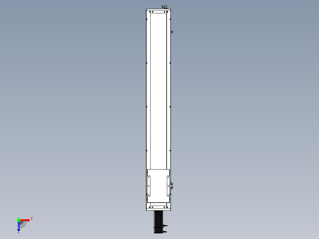 Toyo东佑达直线模组-ECH17-1050-BC-400W+煞車俯视图