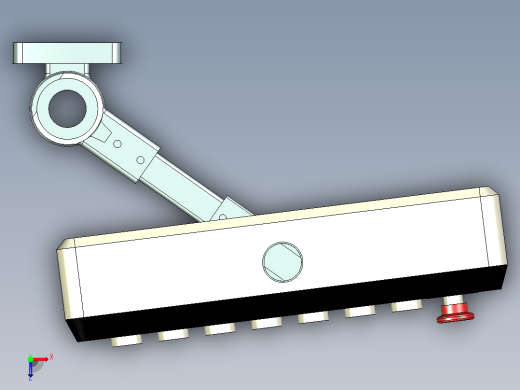 悬臂操作箱3d图纸三维模型俯视缩略图