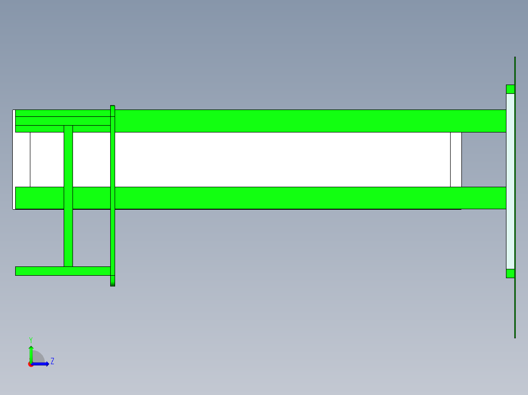 快递柜模型左视图