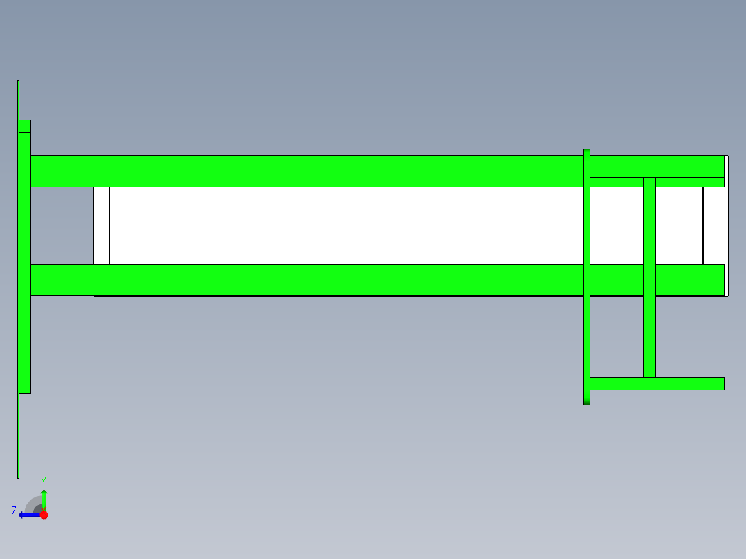 快递柜模型右视图