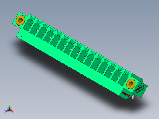 DEGSON 15EDG（公头） 3.81mm 螺钉锁紧，插拔式接线端子 FullPack-15EDGLM-3.81-15P-14-00AH