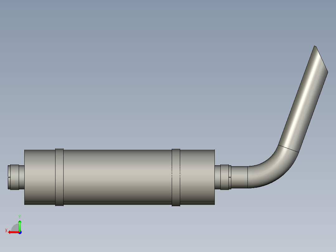 汽车尾气管SILENCIEUX电子设备135CV后视图