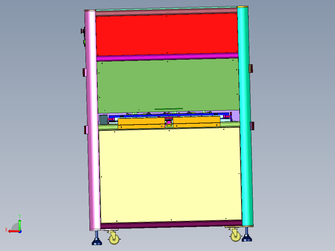 电路基板堆叠机后视图