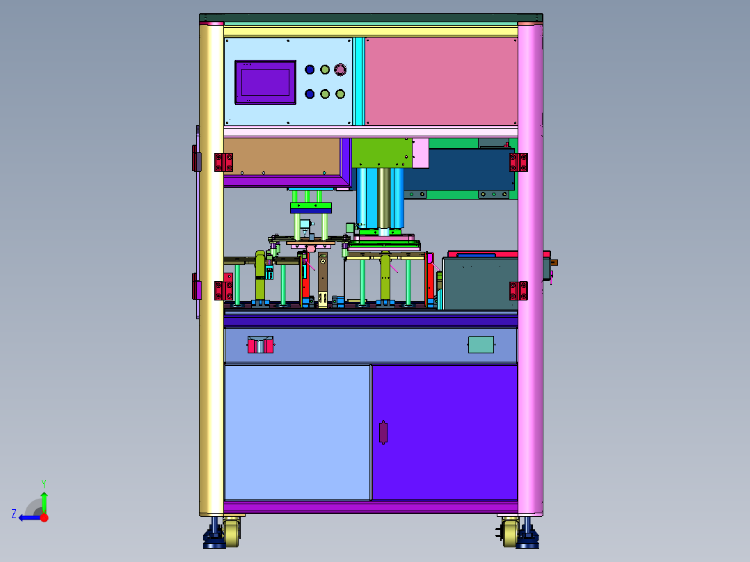 电路基板堆叠机右视图