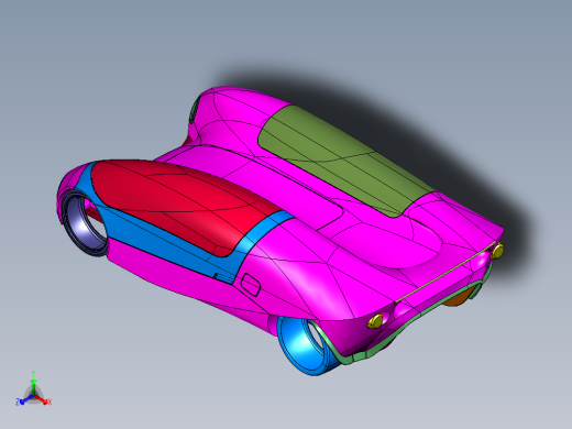 挎斗双鱼雷赛车汽车
