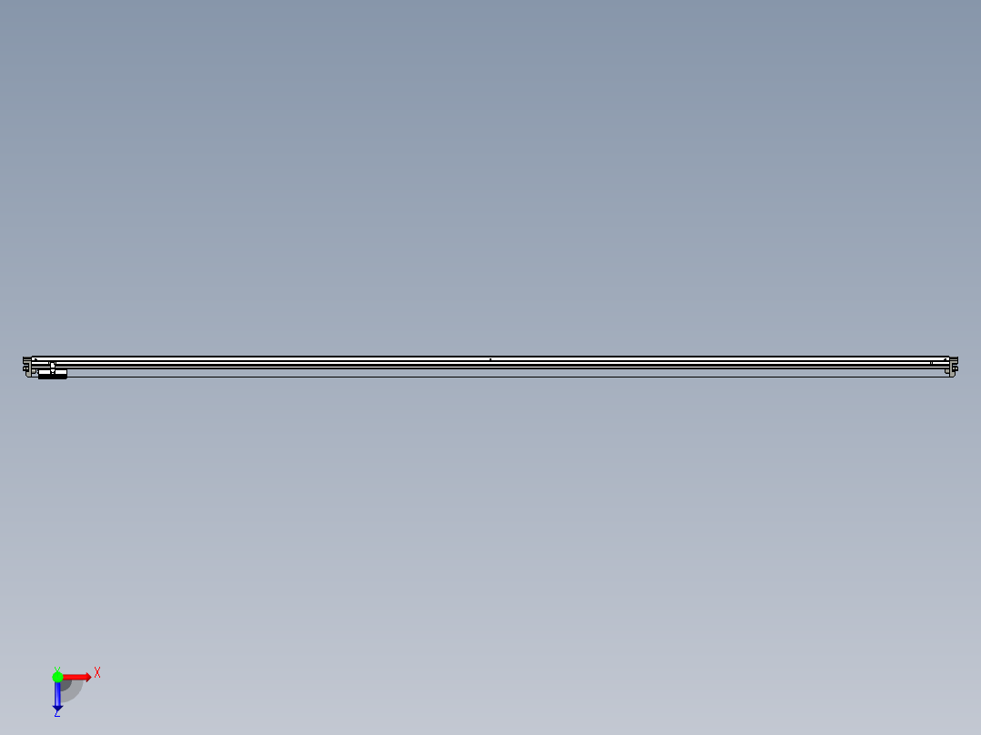 威洛博VL系列直线电机模组-VL14S1-S3350俯视图