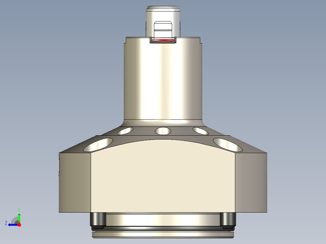 KOSMEKSFA3000-M1N-130-H65多系列多零件图纸模型多系列多零件图纸模型右视图