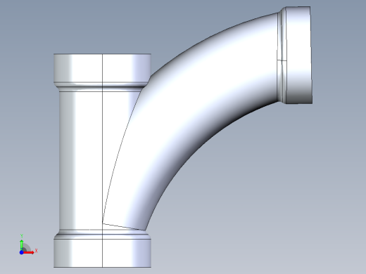 船舶管路系统S9_SeaDrainPLUS_LongTurnTee-SxSxS_37E173003_3in Sea Drain Plus - Long Turn Tee - SxSxS前视缩略图
