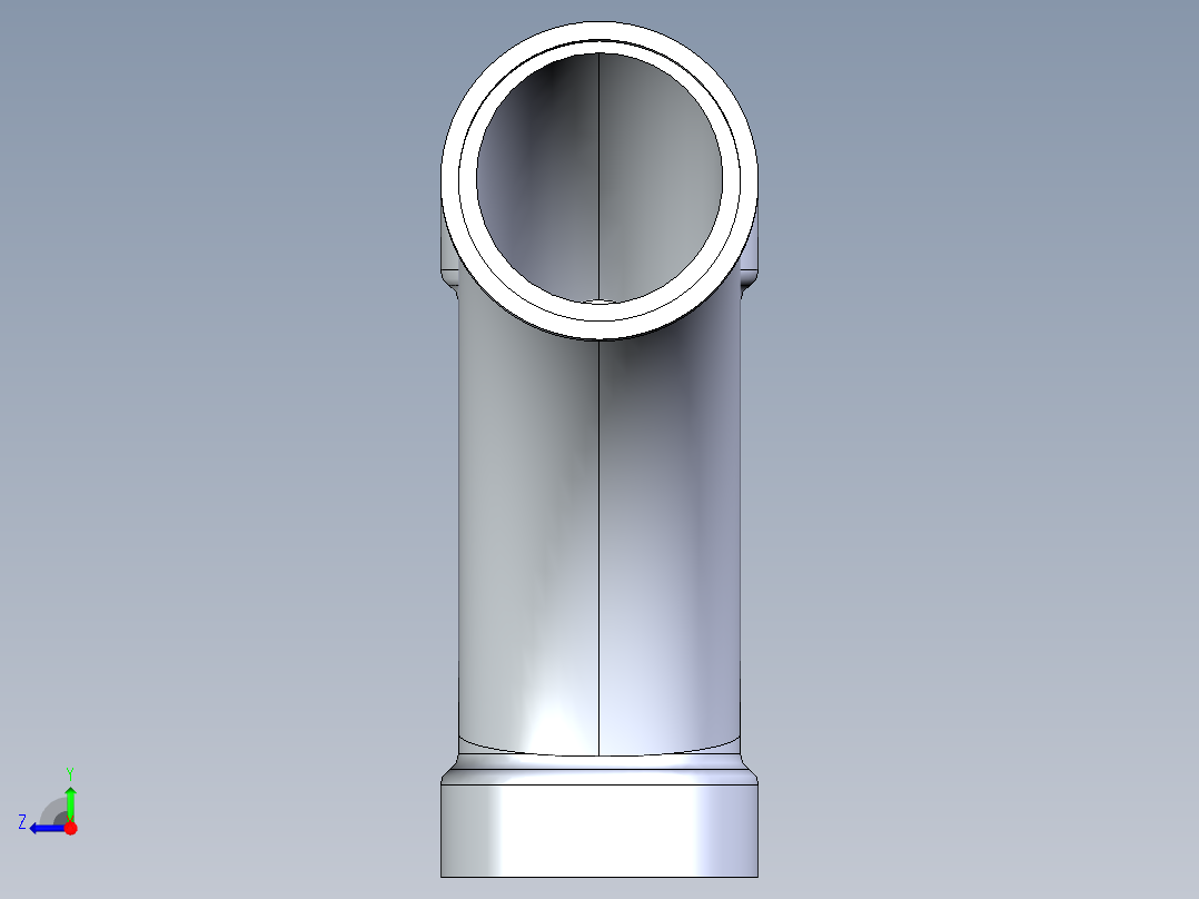 船舶管路系统S9_SeaDrainPLUS_LongTurnTee-SxSxS_37E173003_3in Sea Drain Plus - Long Turn Tee - SxSxS右视图