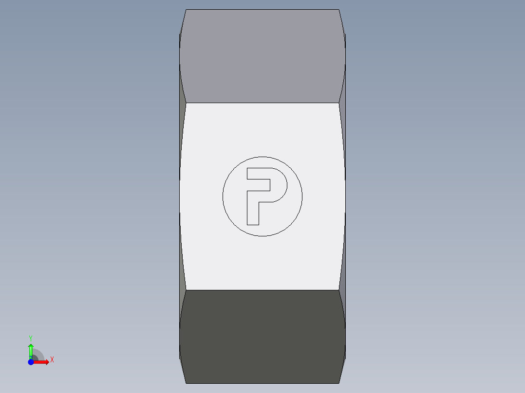 卡套式工业通用硬管接头EO_Nut_EO_24__Cone_end_M28LCFX前视图