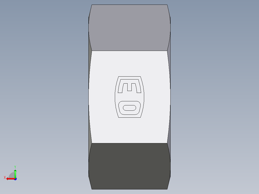 卡套式工业通用硬管接头EO_Nut_EO_24__Cone_end_M28LCFX后视图