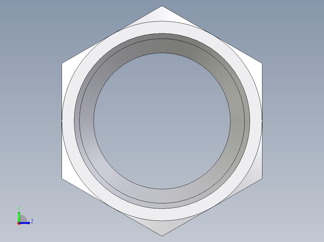 卡套式工业通用硬管接头EO_Nut_EO_24__Cone_end_M28LCFX左视图