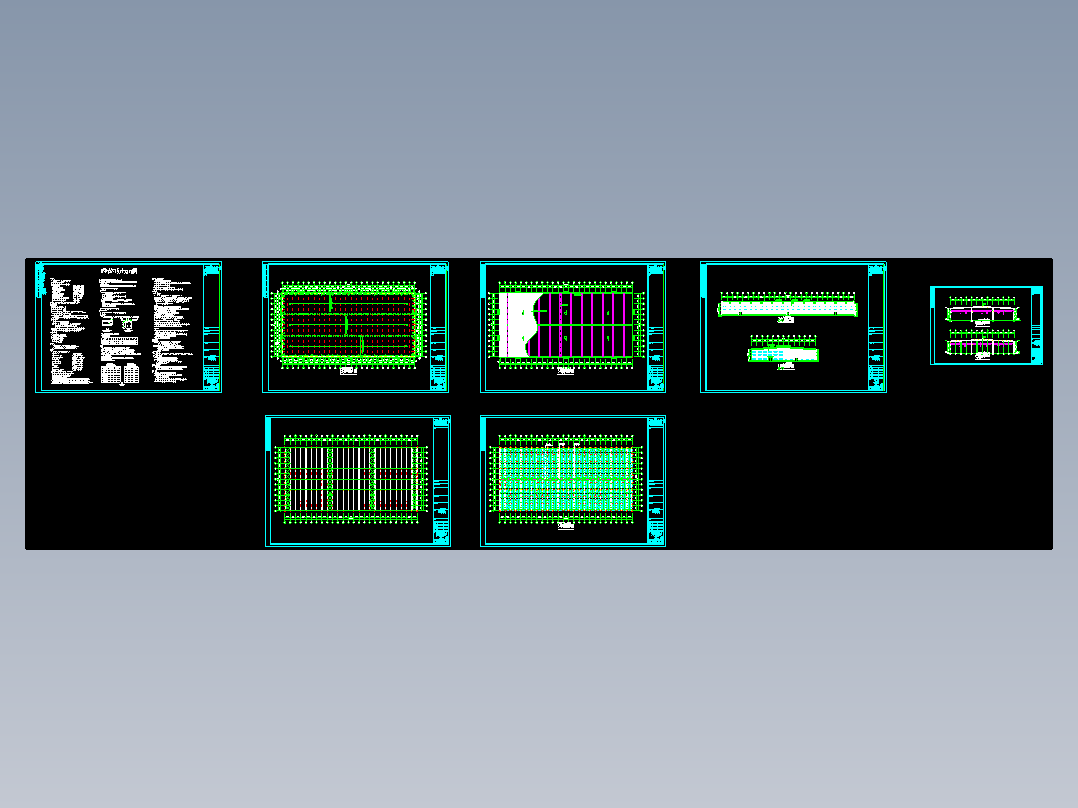 某公司72米X150米钢结构CAD图