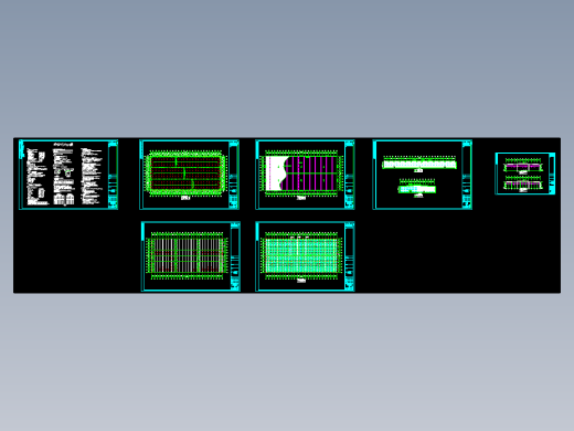 某公司72米X150米钢结构CAD图