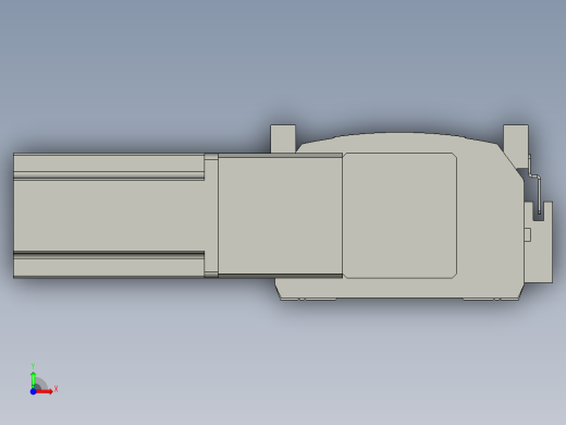 直线模组WG-LHB12-S1400-R(B)设计图纸前视缩略图