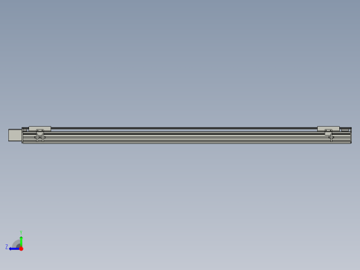 直线模组WG-LHB12-S1400-R(B)设计图纸右视缩略图