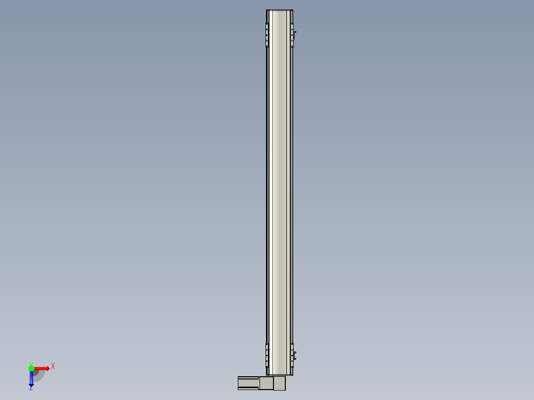直线模组WG-LHB12-S1400-R(B)设计图纸俯视图