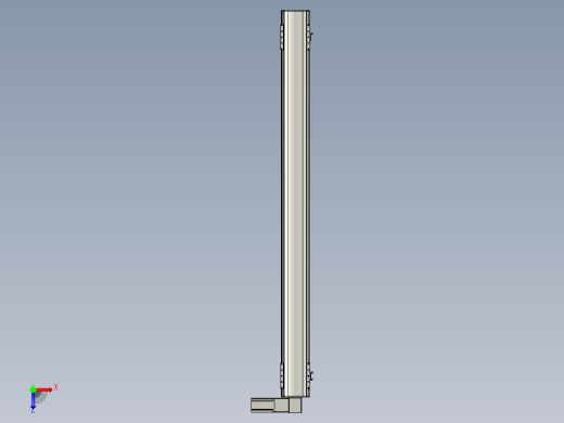 直线模组WG-LHB12-S1400-R(B)设计图纸俯视缩略图